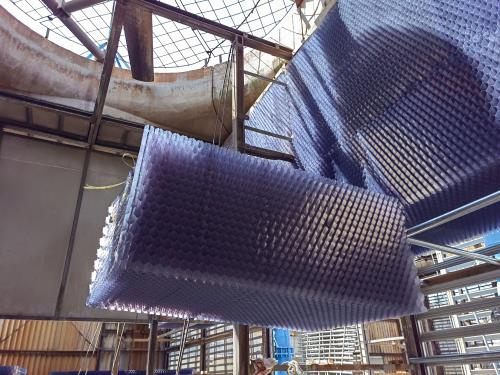 冷卻塔填料：方形冷卻塔的清除工作一般有幾種方案(圓