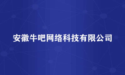 安徽牛吧網絡科技 引領創新，賦能網絡投資管理及咨詢服務